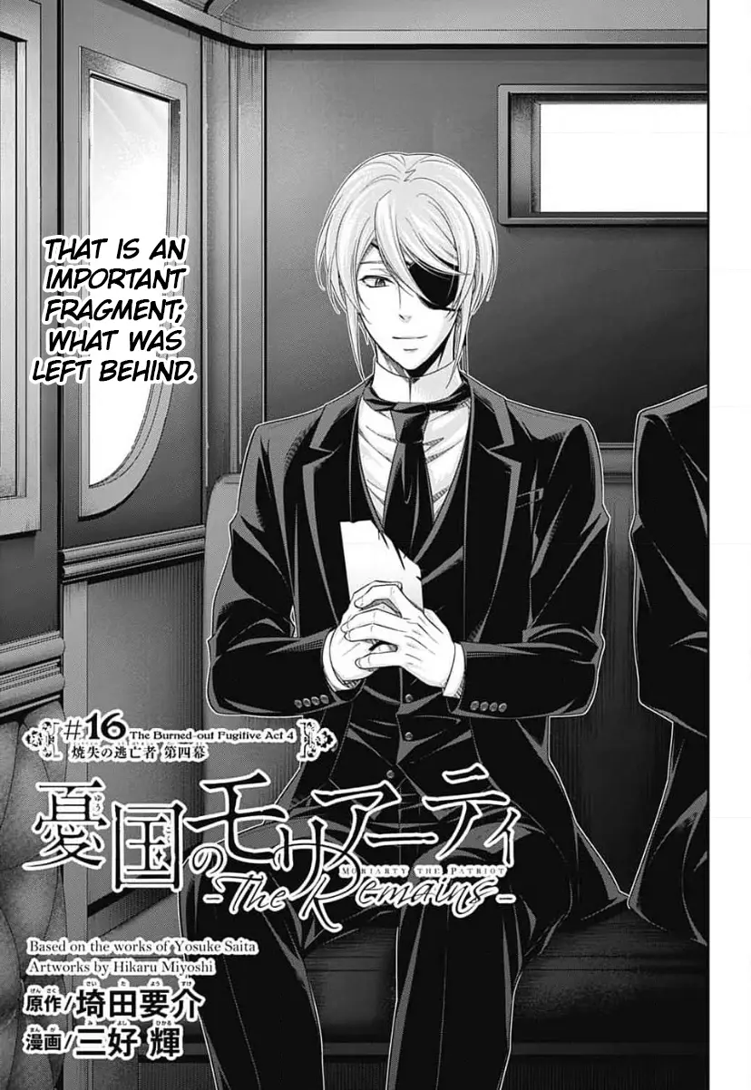 Yuukoku No Moriarty: The Remains - Vol.3 Chapter 16: The Burned-Out Fugitive, Act 4