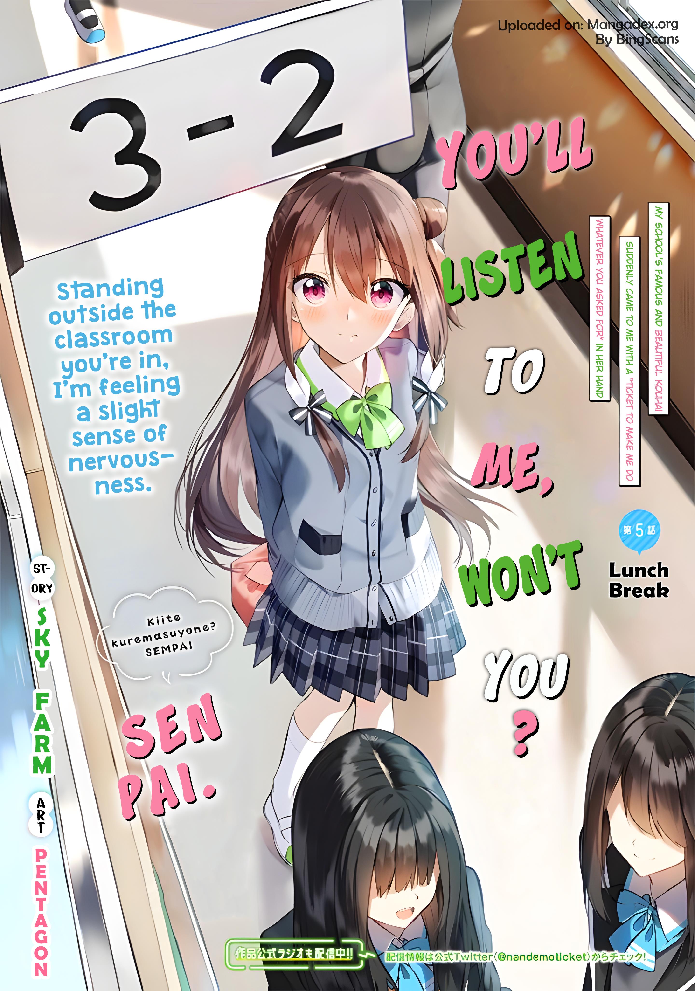 Kiite Kuremasu Yo Ne? Senpai - Chapter 5: Lunch Break!!