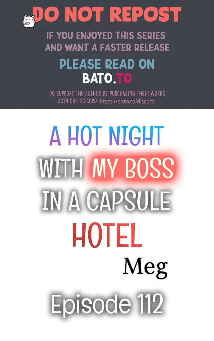 A Hot Night With My Boss In A Capsule Hotel - Chapter 112