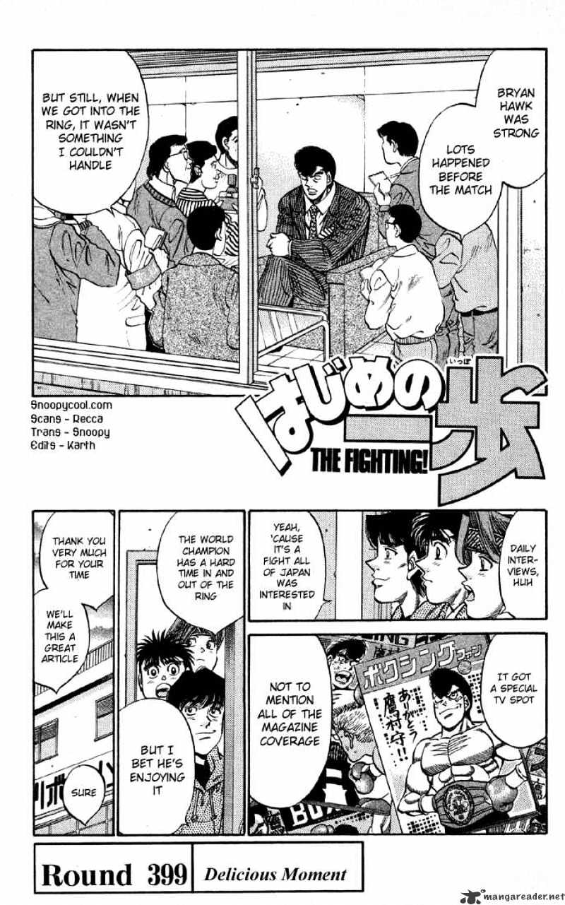 Hajime No Ippo - Chapter 399 : Delicious Moment