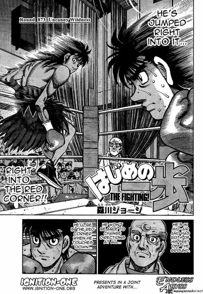 Hajime No Ippo - Chapter 873 : Uncanny Wildness