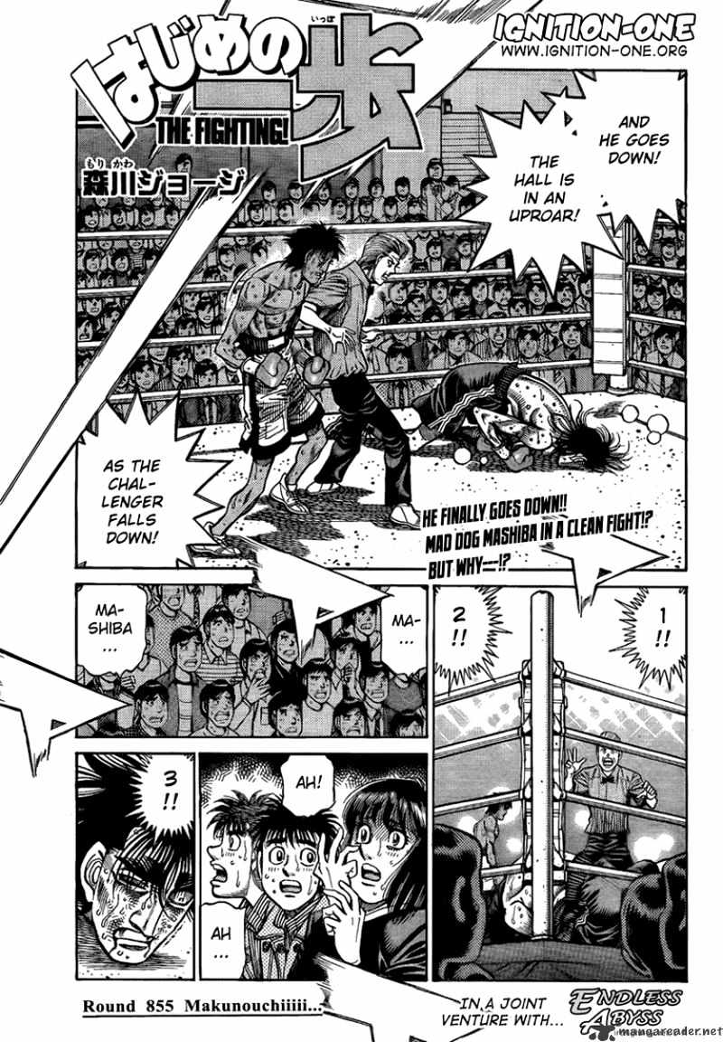 Hajime No Ippo - Chapter 855 : Makunouchiiii...