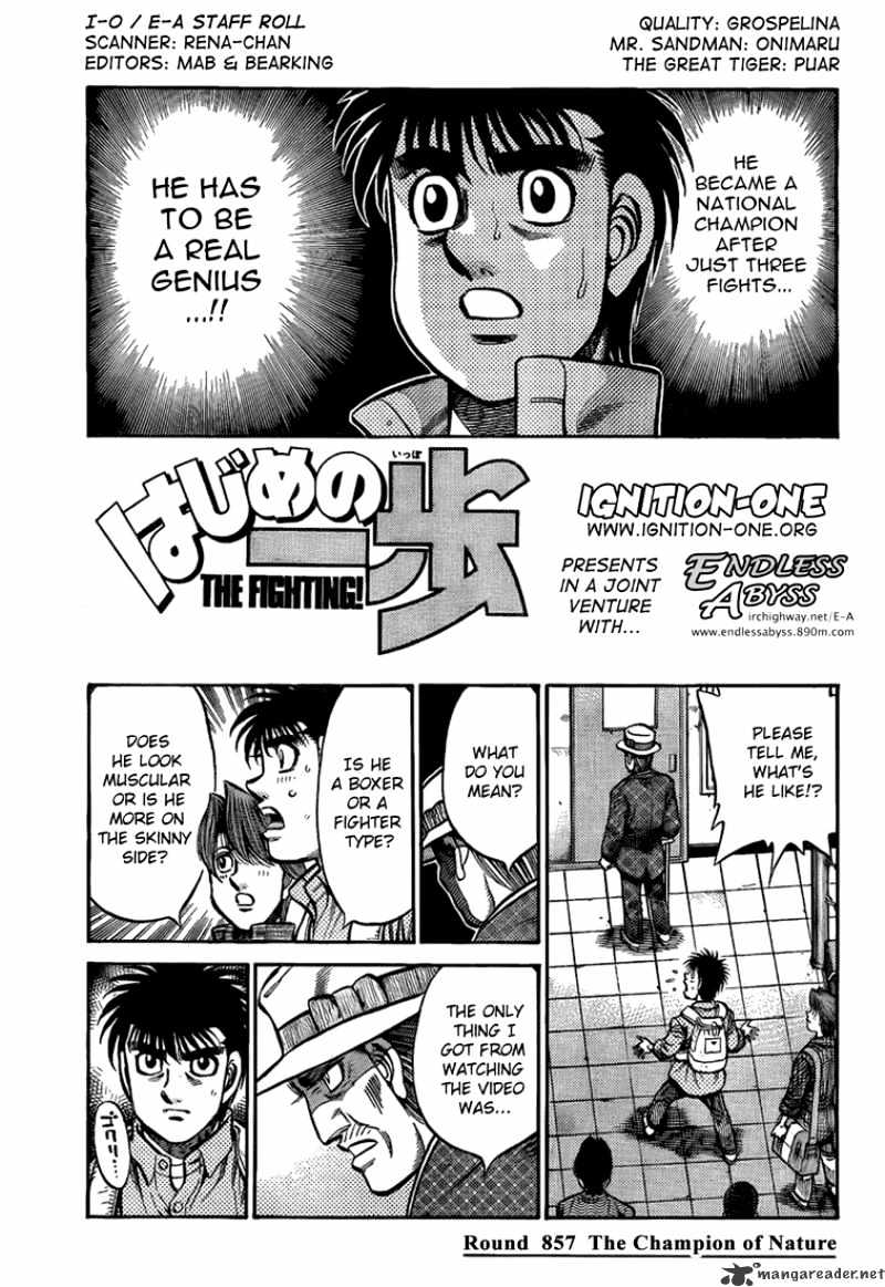 Hajime No Ippo - Chapter 857 : The Champion Of Nature