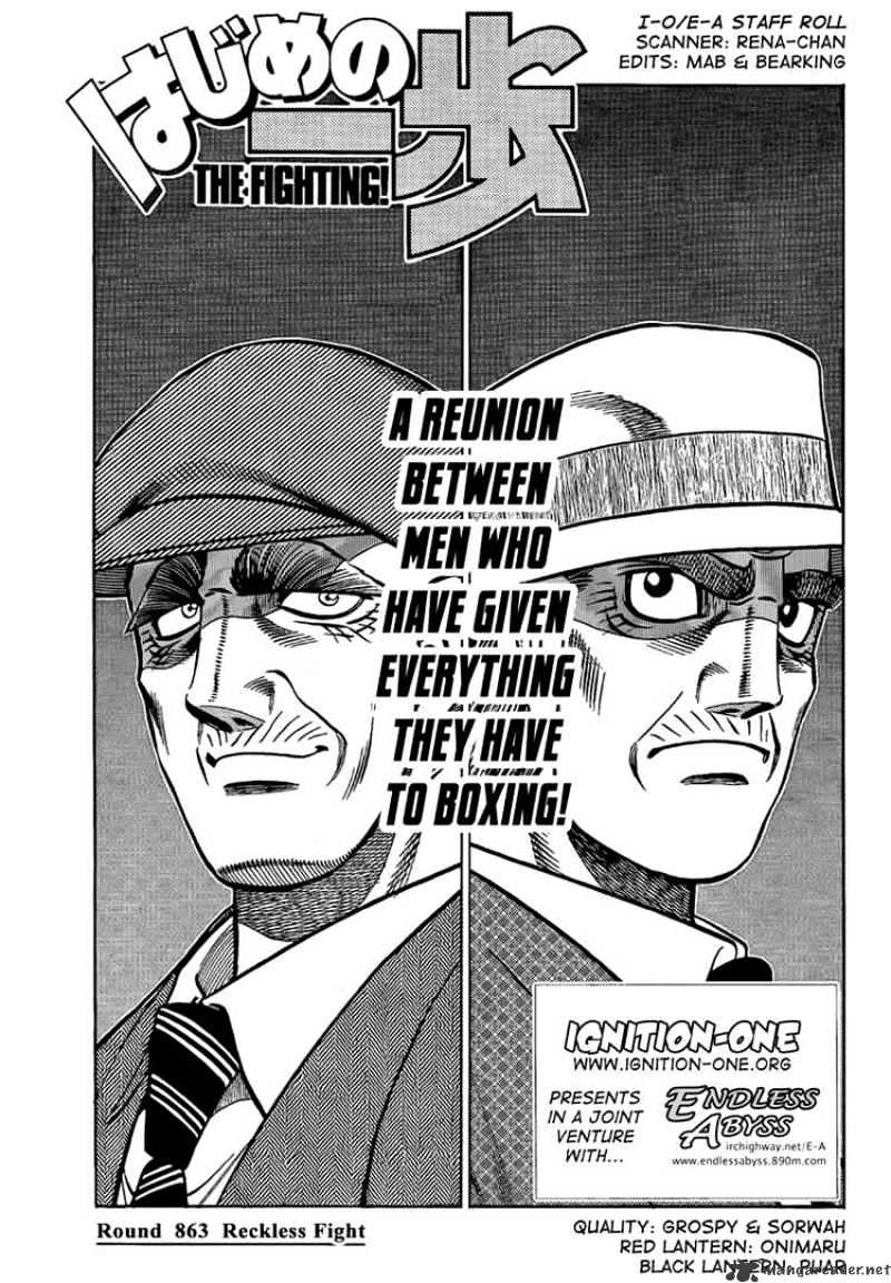 Hajime No Ippo - Chapter 863 : Reckless Fight