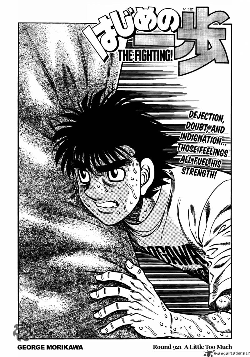 Hajime No Ippo - Chapter 921 : A Little Too Much