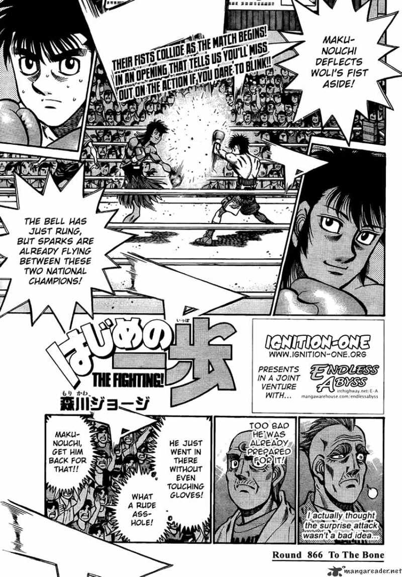 Hajime No Ippo - Chapter 866 : To The Bone