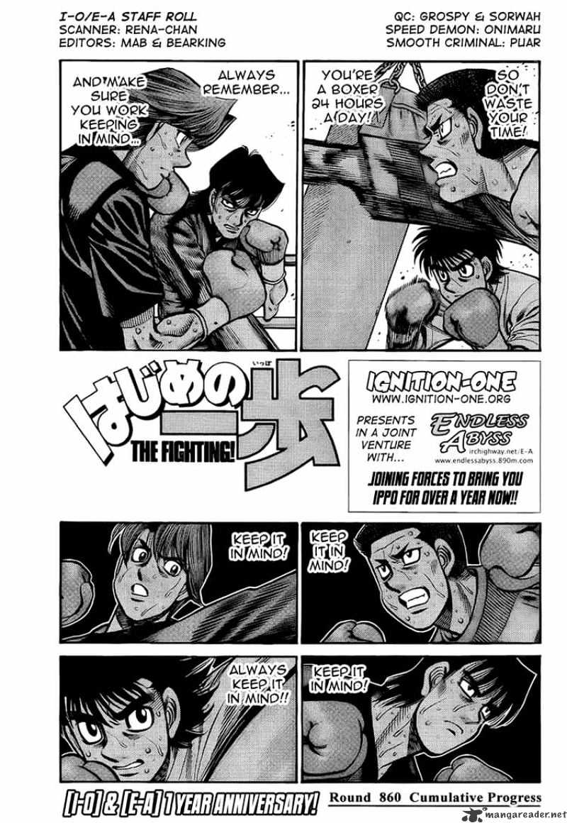 Hajime No Ippo - Chapter 860 : Cumulative Progress