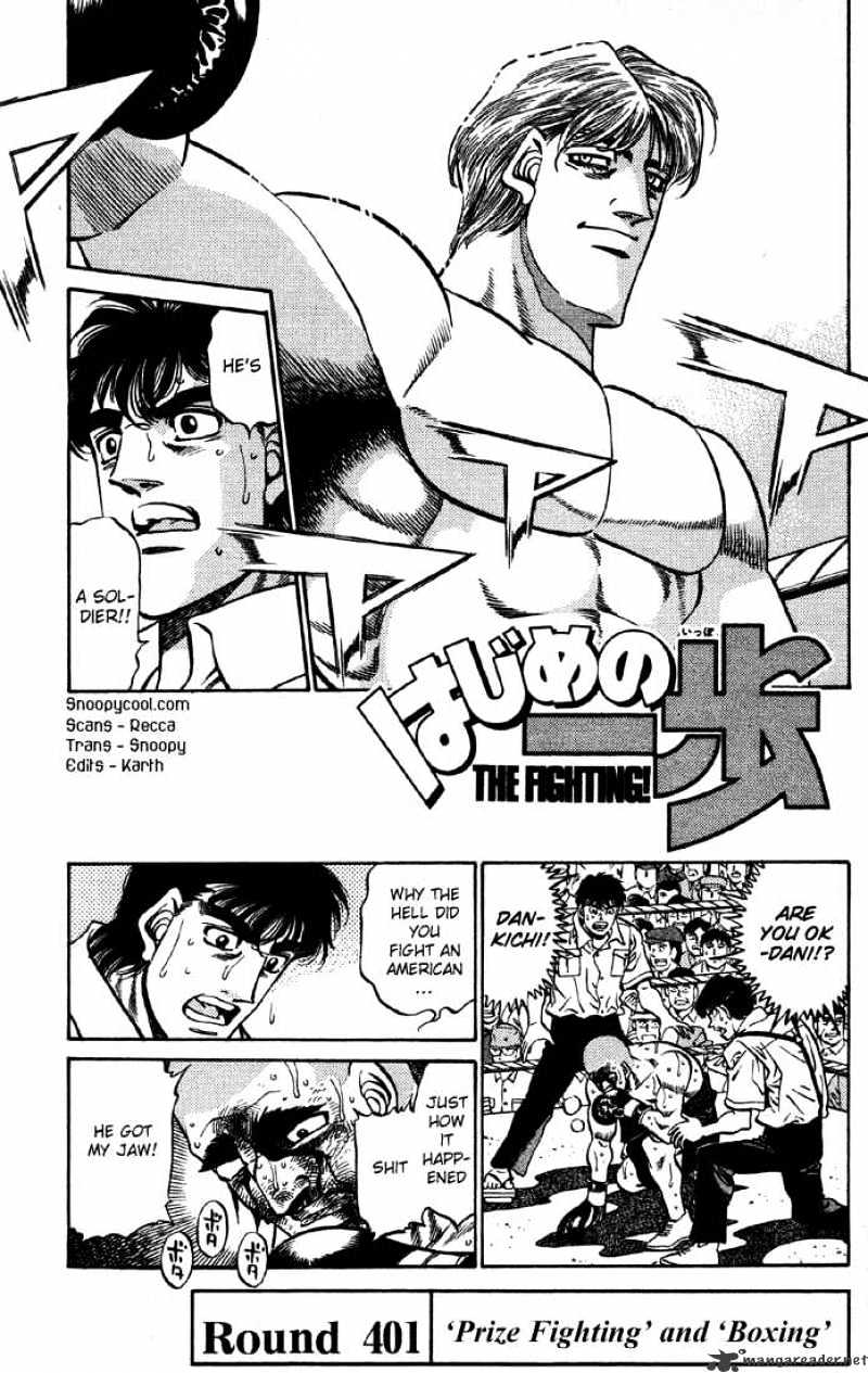 Hajime No Ippo - Chapter 401 : Prize Fighting And Boxing