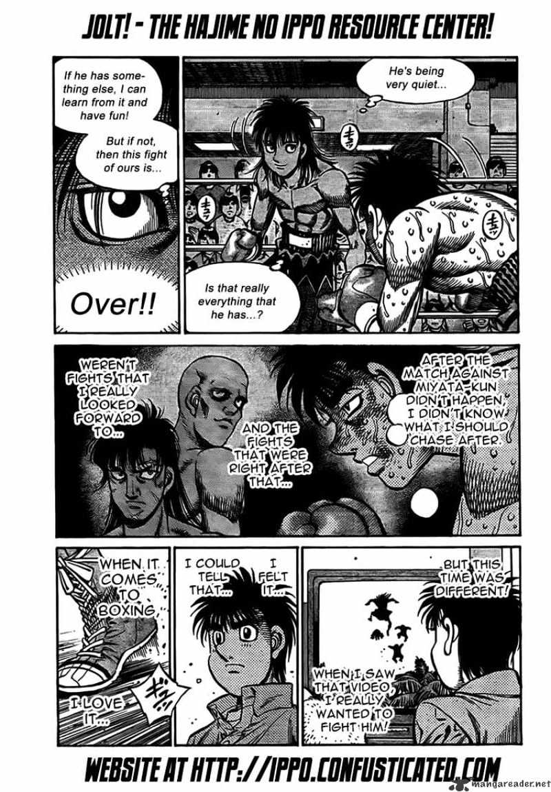 Hajime No Ippo - Chapter 883 : Desired Battle