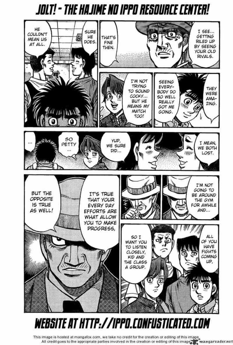 Hajime No Ippo - Chapter 856 : The Path Of Progress