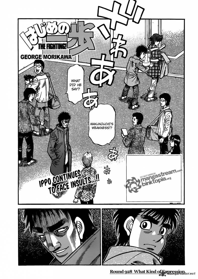 Hajime No Ippo - Chapter 928 : What Kind Of Expression