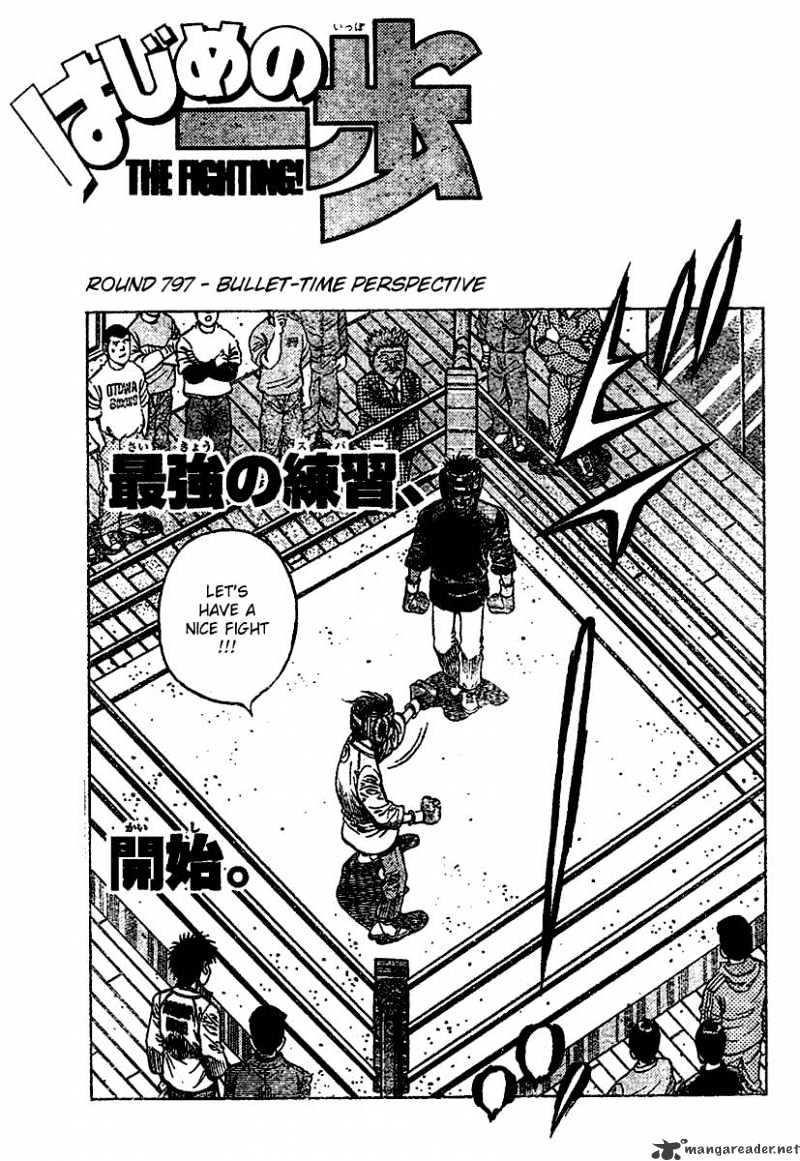 Hajime No Ippo - Chapter 797 : Bullet Time Perspective