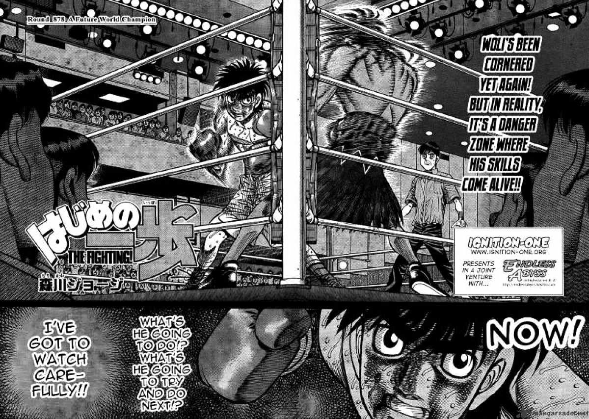 Hajime No Ippo - Chapter 878 : A Future World Champion