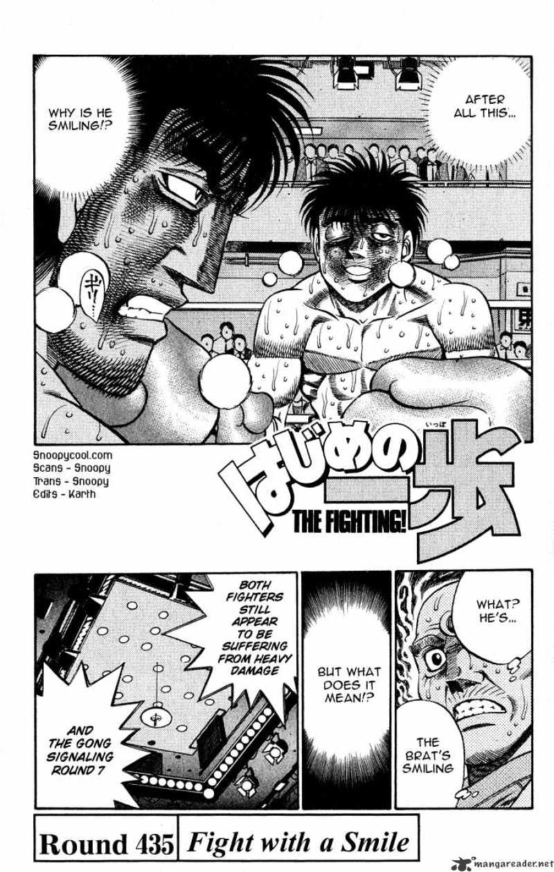 Hajime No Ippo - Chapter 435 : Fight With A Smile