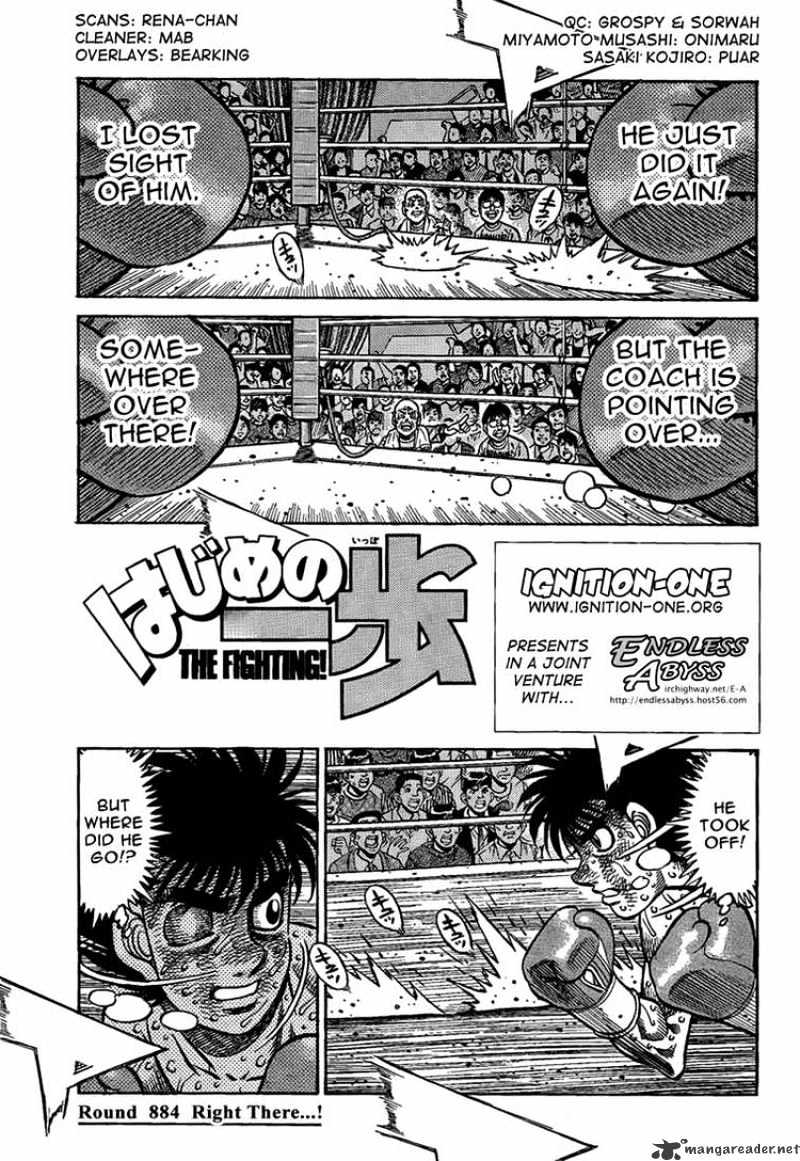 Hajime No Ippo - Chapter 884 : Right There...!