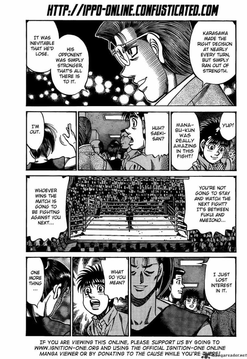 Hajime No Ippo - Chapter 911 : The Distance Between Them