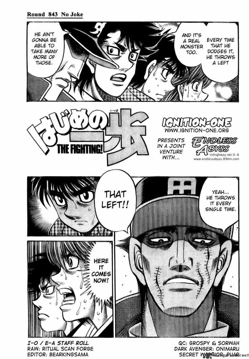 Hajime No Ippo - Chapter 843 : No Joke