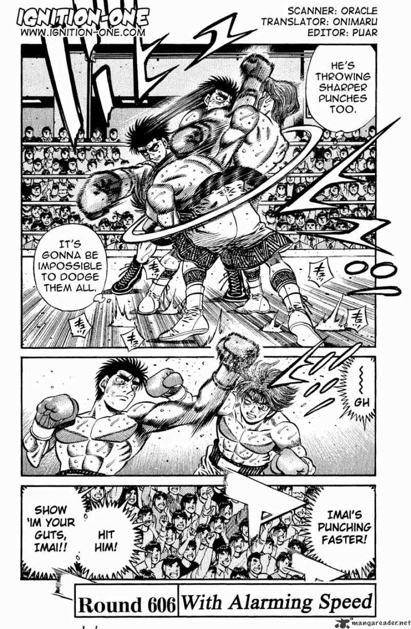 Hajime No Ippo - Chapter 606 : Frightening Speed