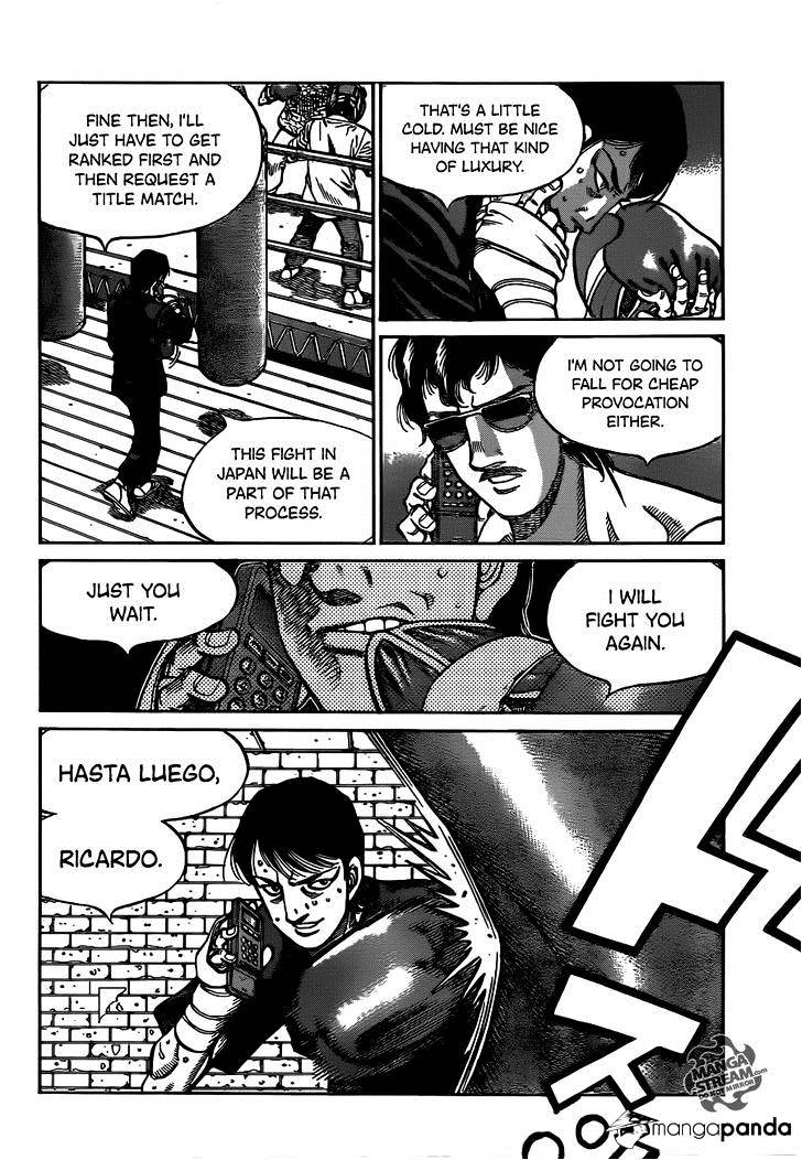 Hajime No Ippo - Chapter 1014 : The Man Who Knows Ricardo Martinez