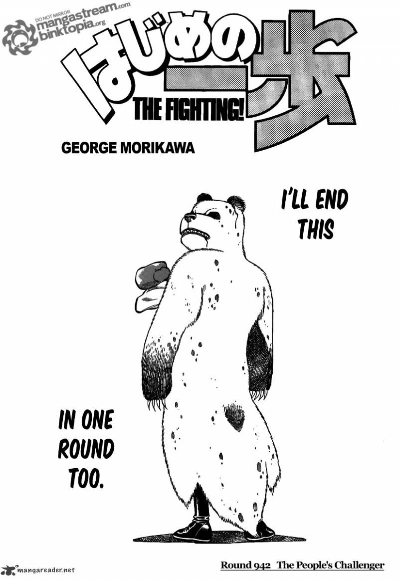 Hajime No Ippo - Chapter 942 : The People S Challenger