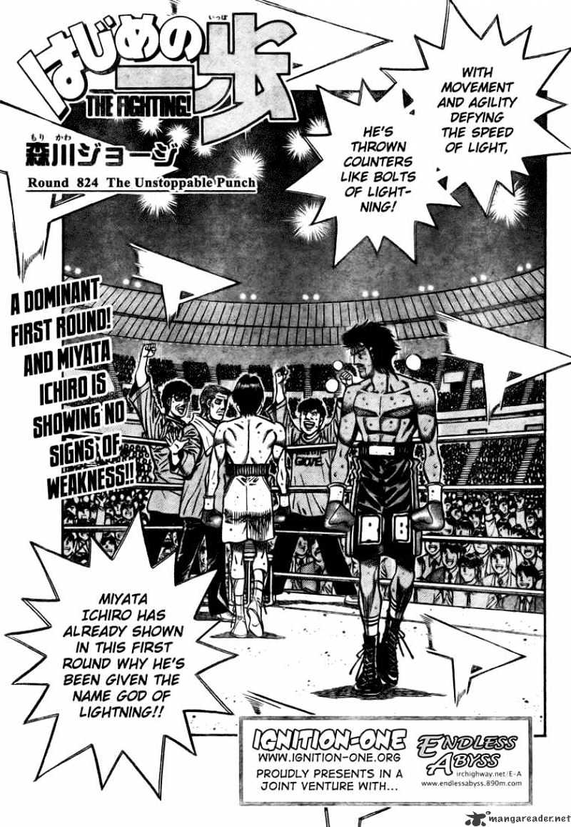 Hajime No Ippo - Chapter 824 : The Unstoppable Punch