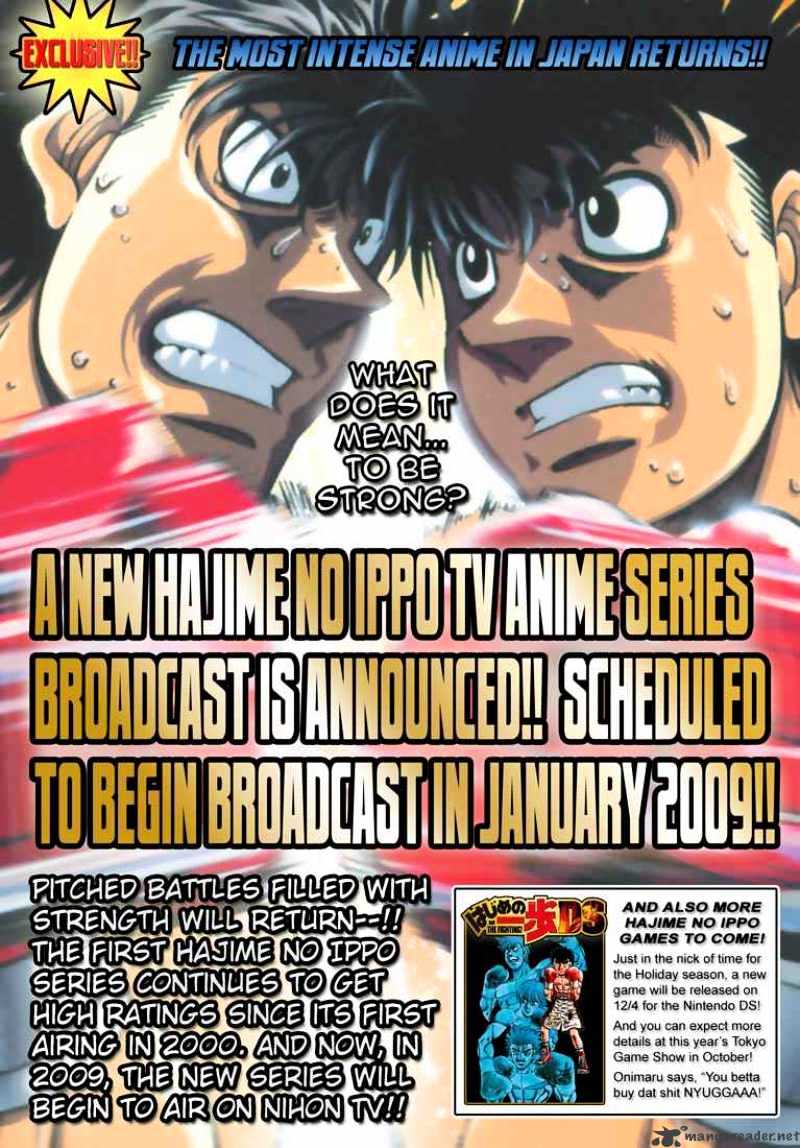 Hajime No Ippo - Chapter 824 : The Unstoppable Punch