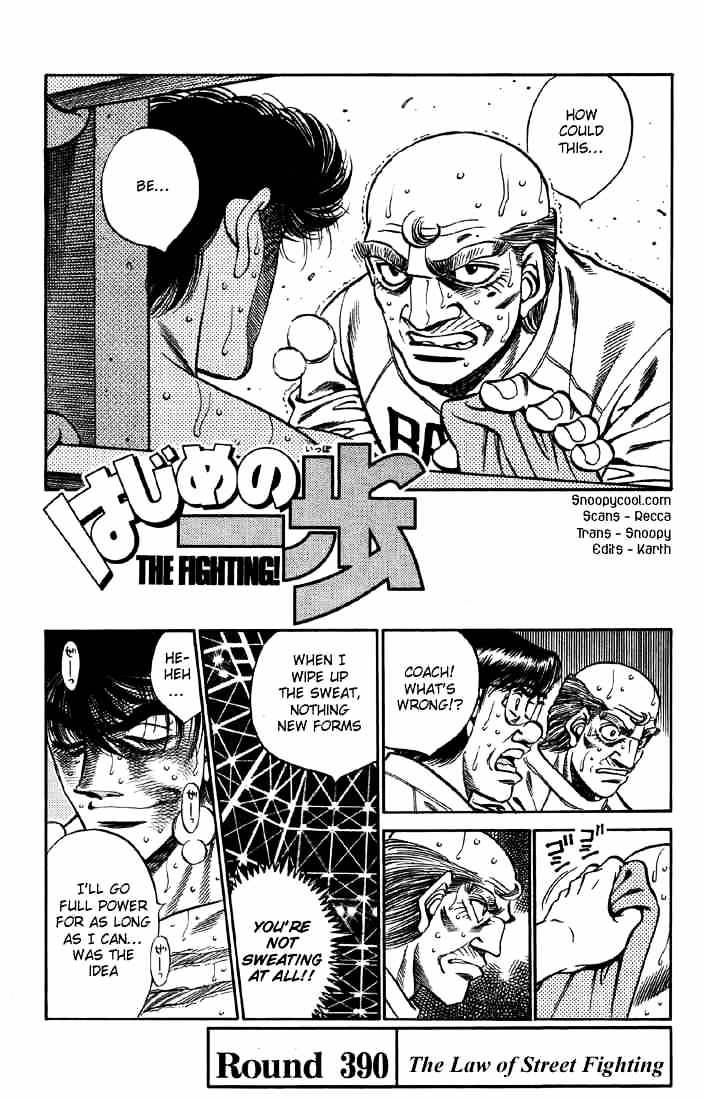 Hajime No Ippo - Chapter 390 : The Law Of Street Fighting