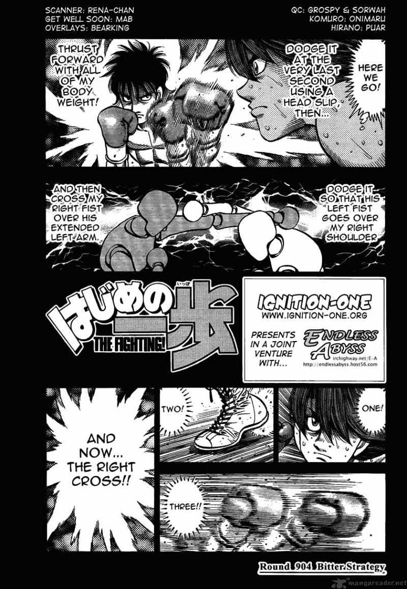 Hajime No Ippo - Chapter 904 : Bitter Strategy