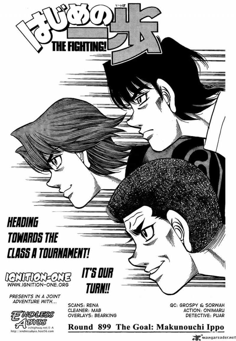 Hajime No Ippo - Chapter 899 : The Goal:makunouchi Ippo