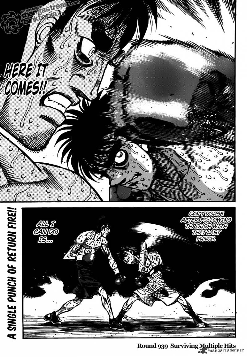 Hajime No Ippo - Chapter 939 : Surviving Multiple Hits