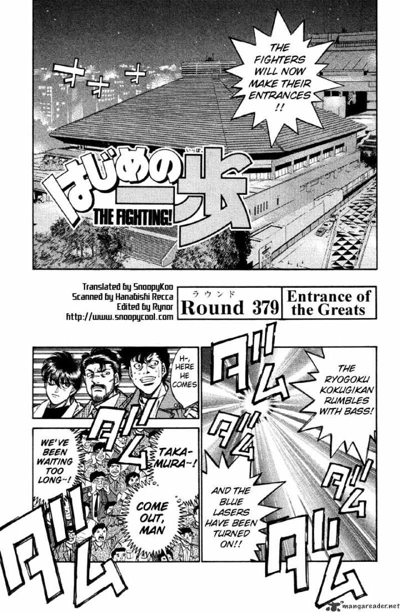 Hajime No Ippo - Chapter 379 : Entrance Of The Greats