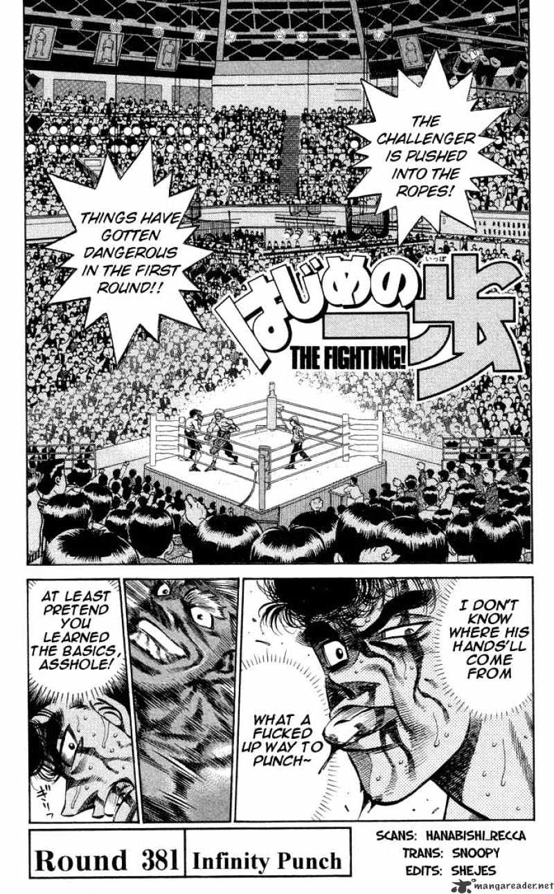 Hajime No Ippo - Chapter 381 : Infinity Punch