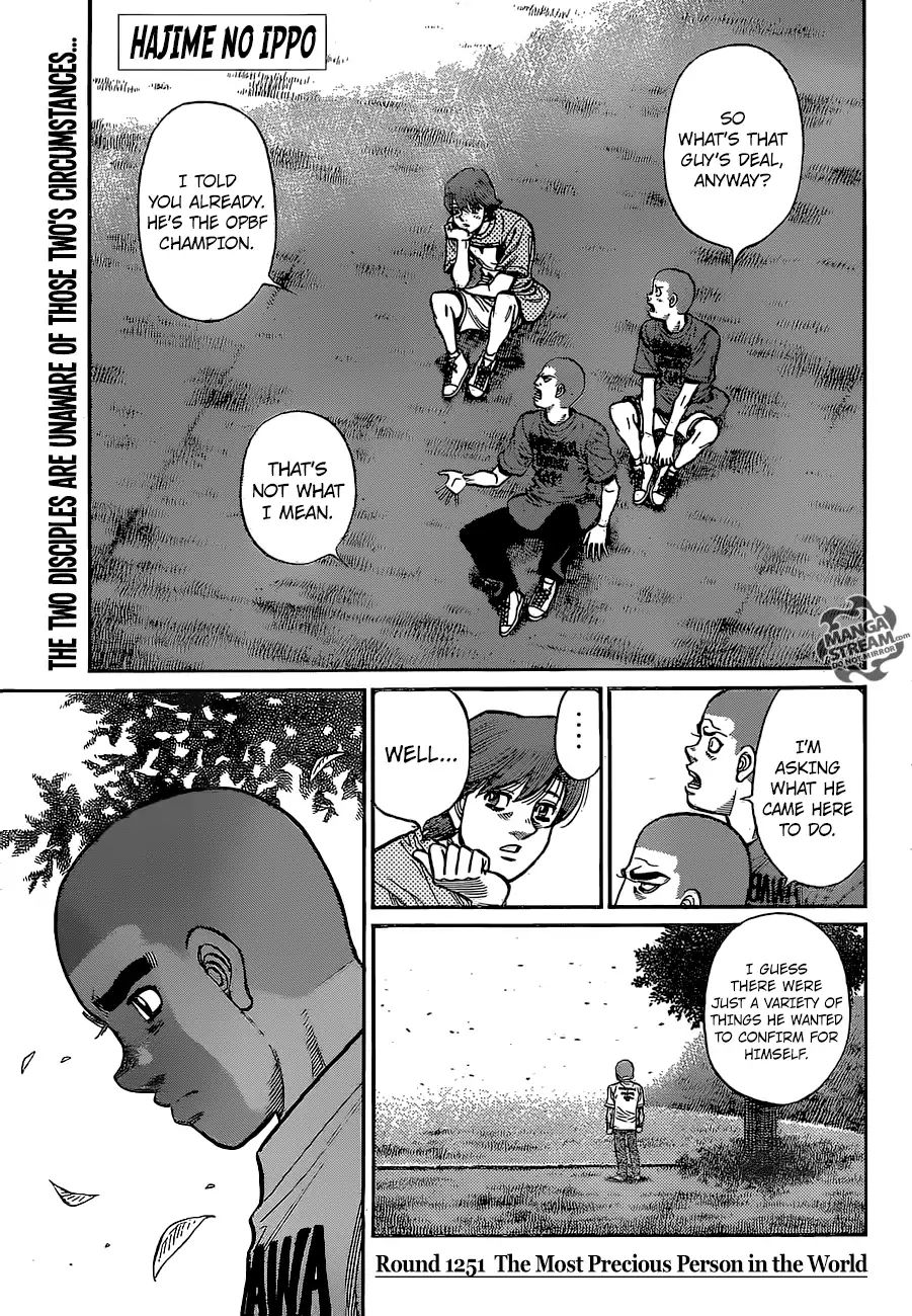 Hajime No Ippo - Chapter 1251: The Most Precious Person In The World