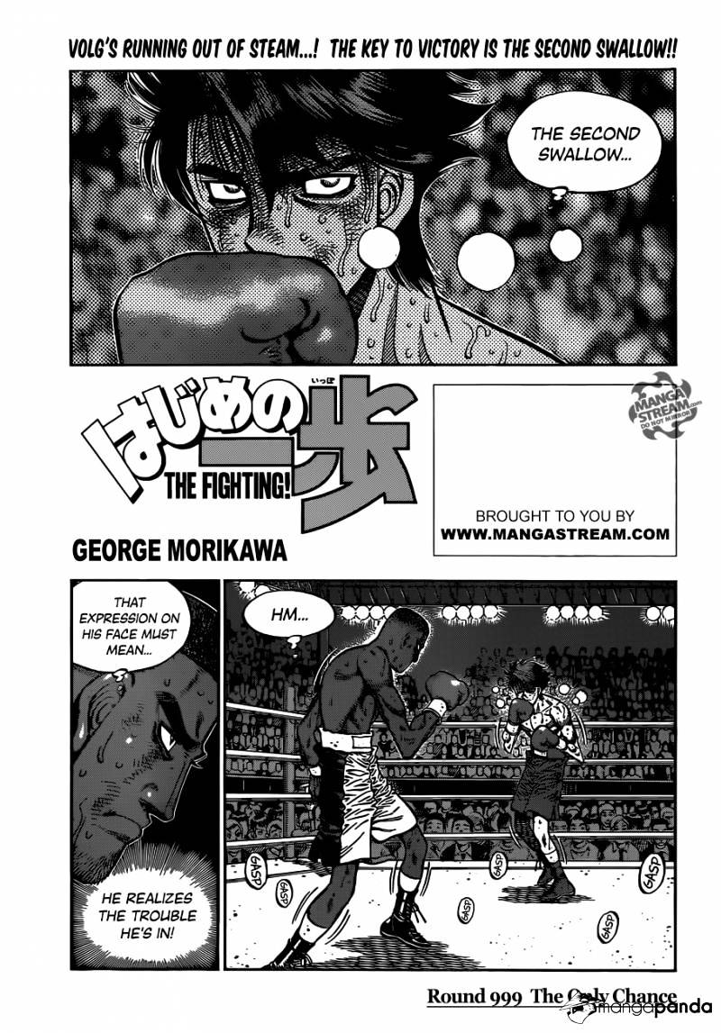 Hajime No Ippo - Chapter 999 : The Only Chance