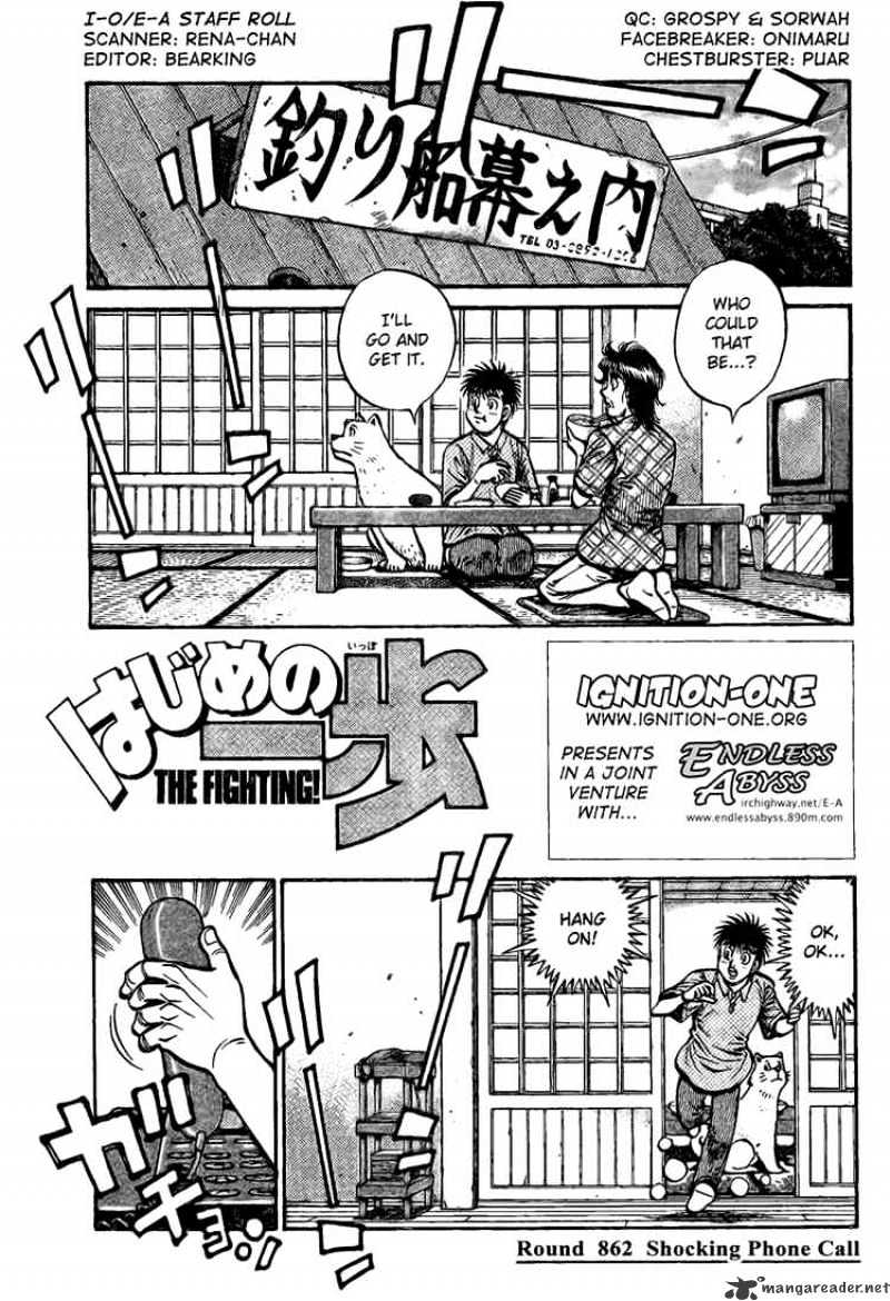 Hajime No Ippo - Chapter 862 : Shocking Phone Call