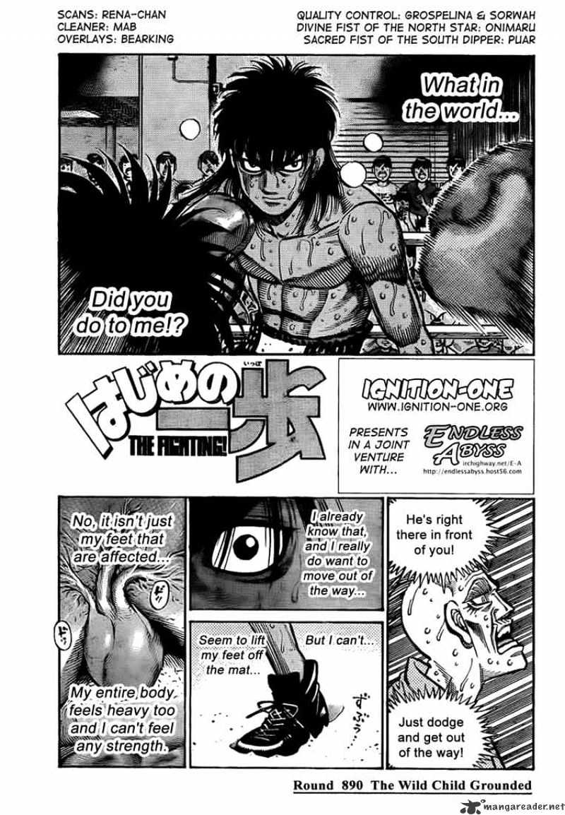 Hajime No Ippo - Chapter 890 : The Wild Child Grounded