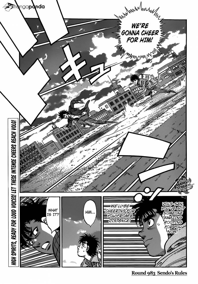 Hajime No Ippo - Chapter 983 : Sendo S Rules