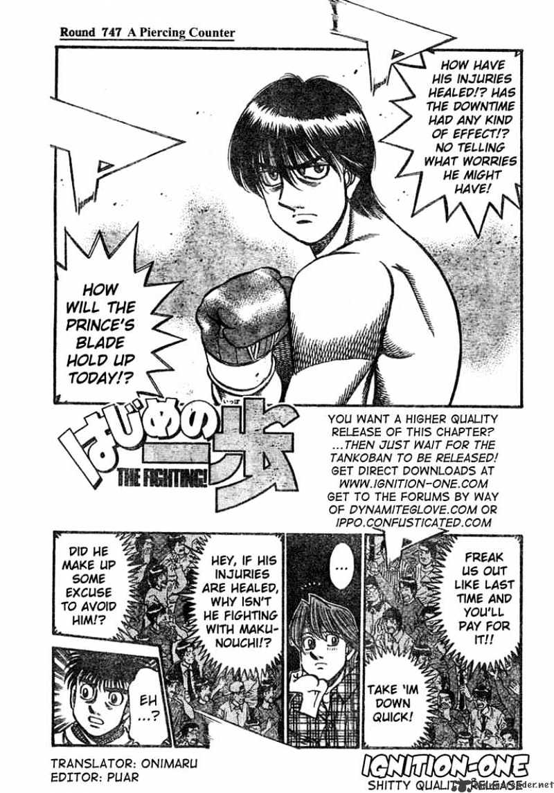 Hajime No Ippo - Chapter 747