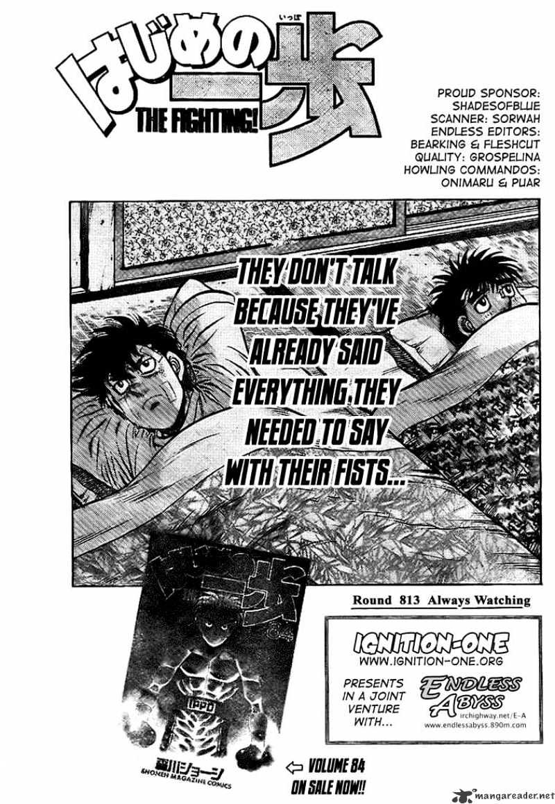 Hajime No Ippo - Chapter 813 : Always Watching