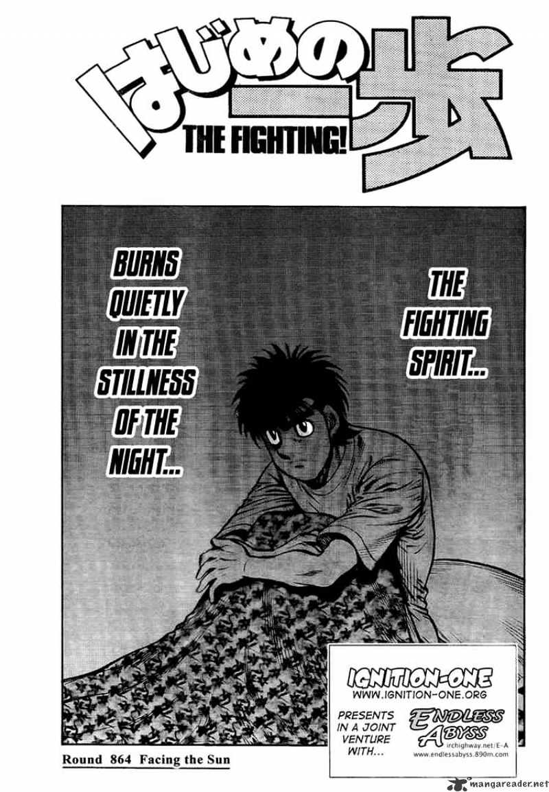 Hajime No Ippo - Chapter 864 : Facing The Sun