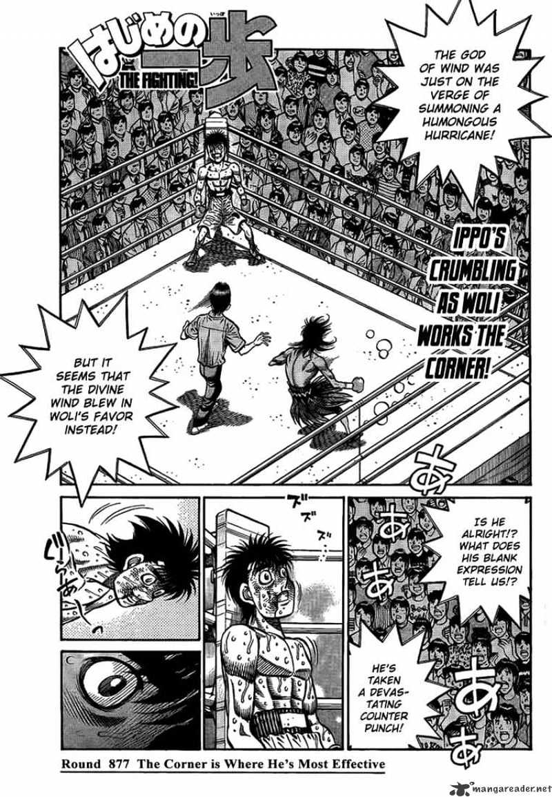 Hajime No Ippo - Chapter 877 : The Corner Is Where He S Most Effective