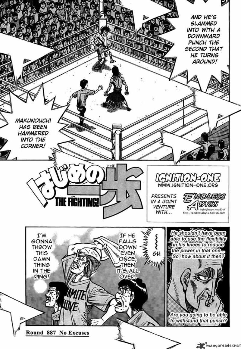 Hajime No Ippo - Chapter 887 : No Excuses