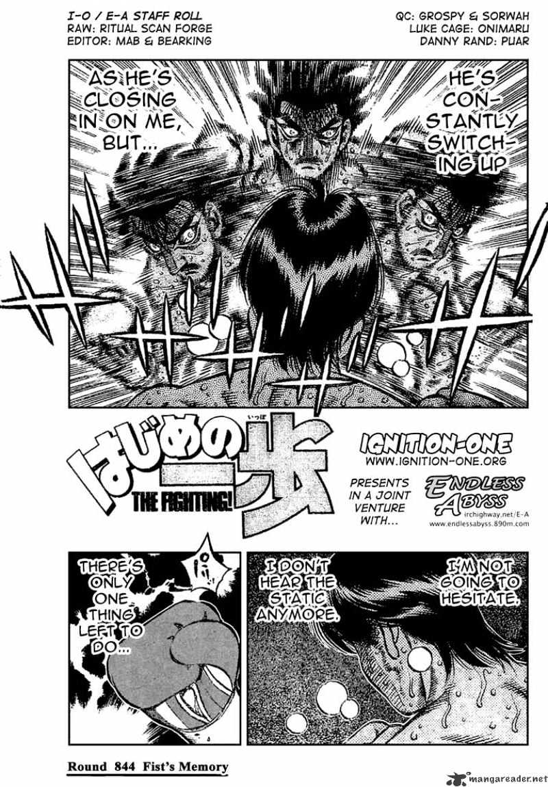 Hajime No Ippo - Chapter 844 : Fist S Memory