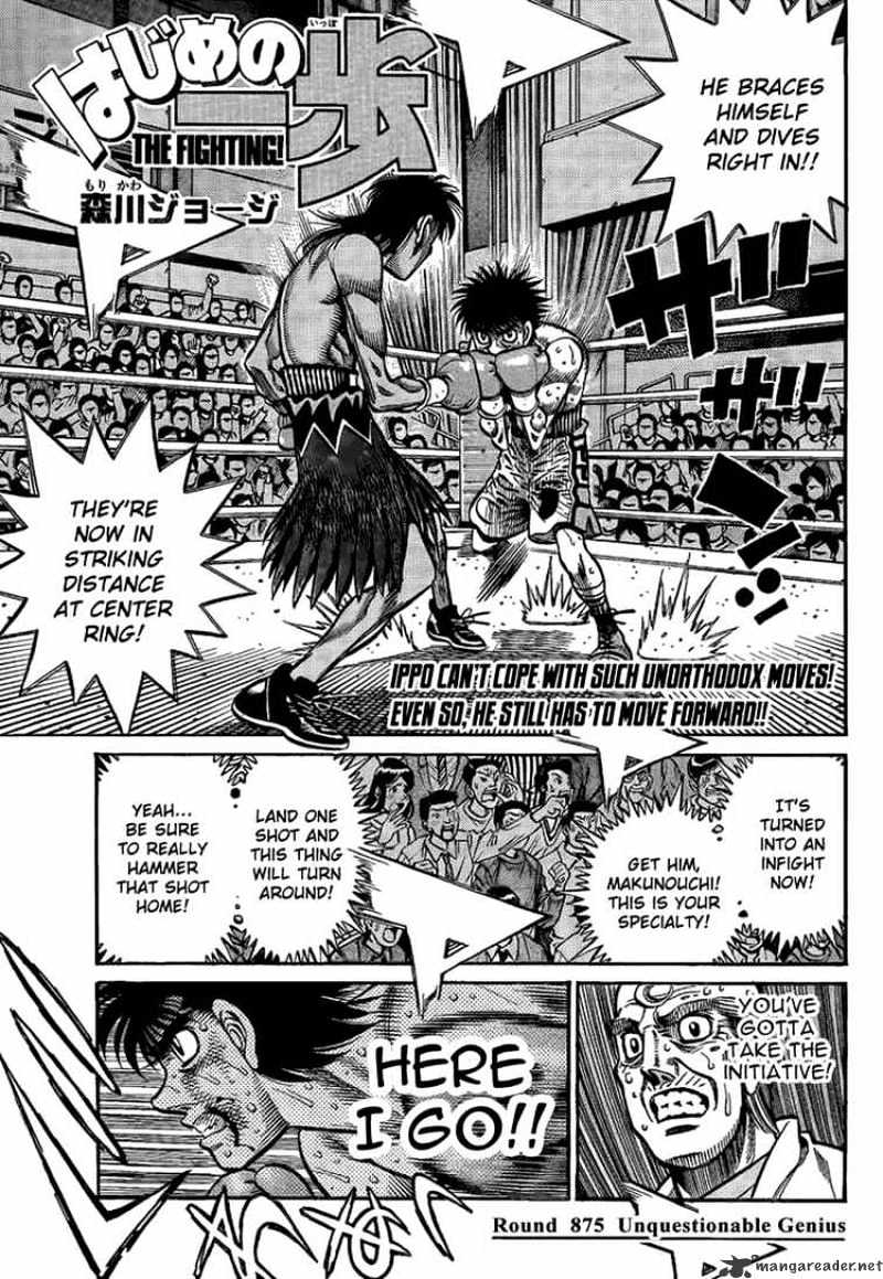 Hajime No Ippo - Chapter 875 : Unquestionable Genius