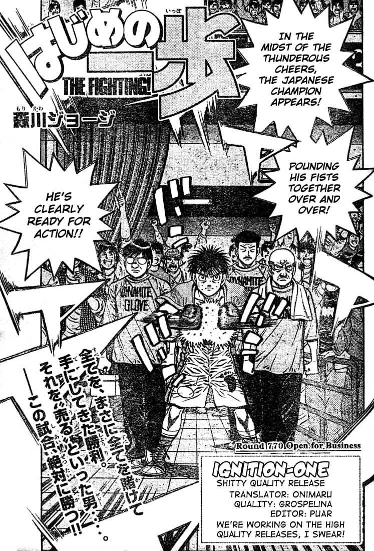 Hajime No Ippo - Chapter 770 : Open For Business