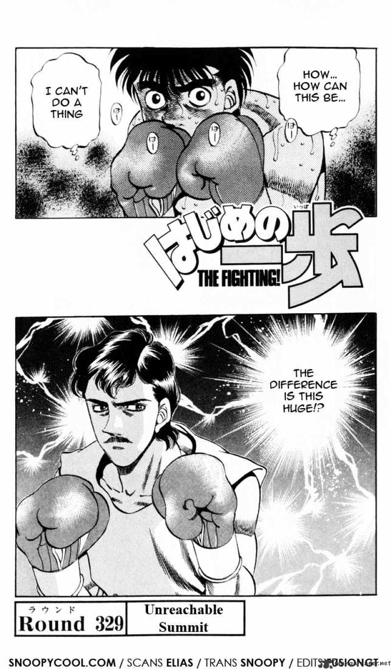 Hajime No Ippo - Chapter 329 : Unreachable Summit