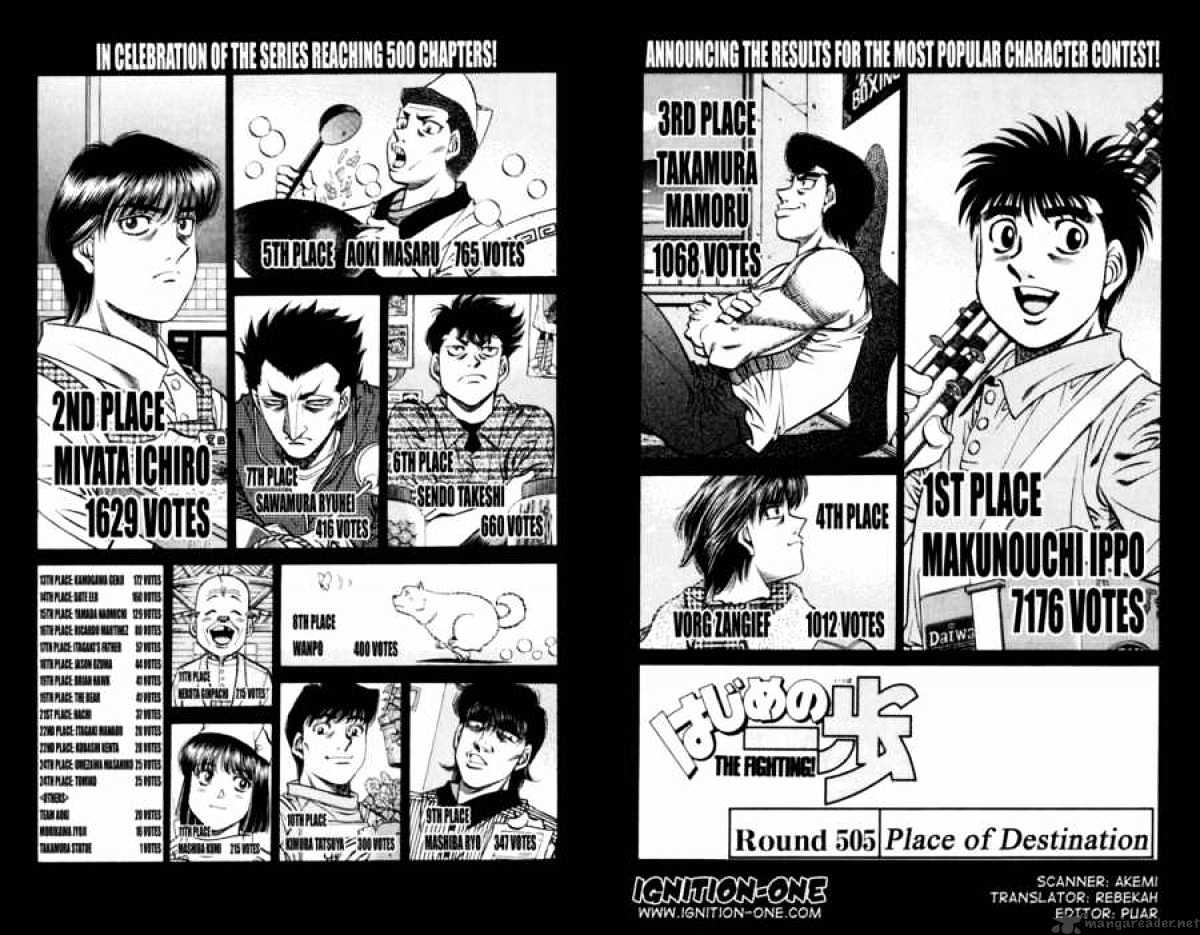 Hajime No Ippo - Chapter 505 : Where I Want To Be