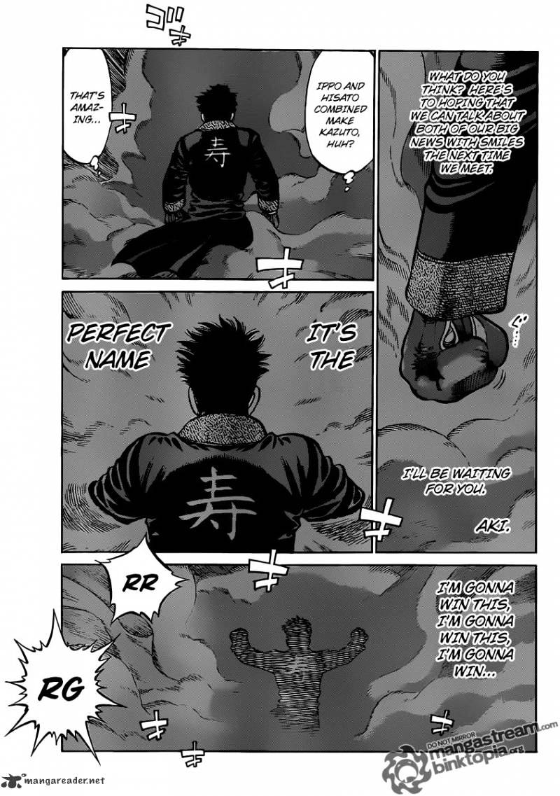 Hajime No Ippo - Chapter 931 : Reporting In, With A Smile