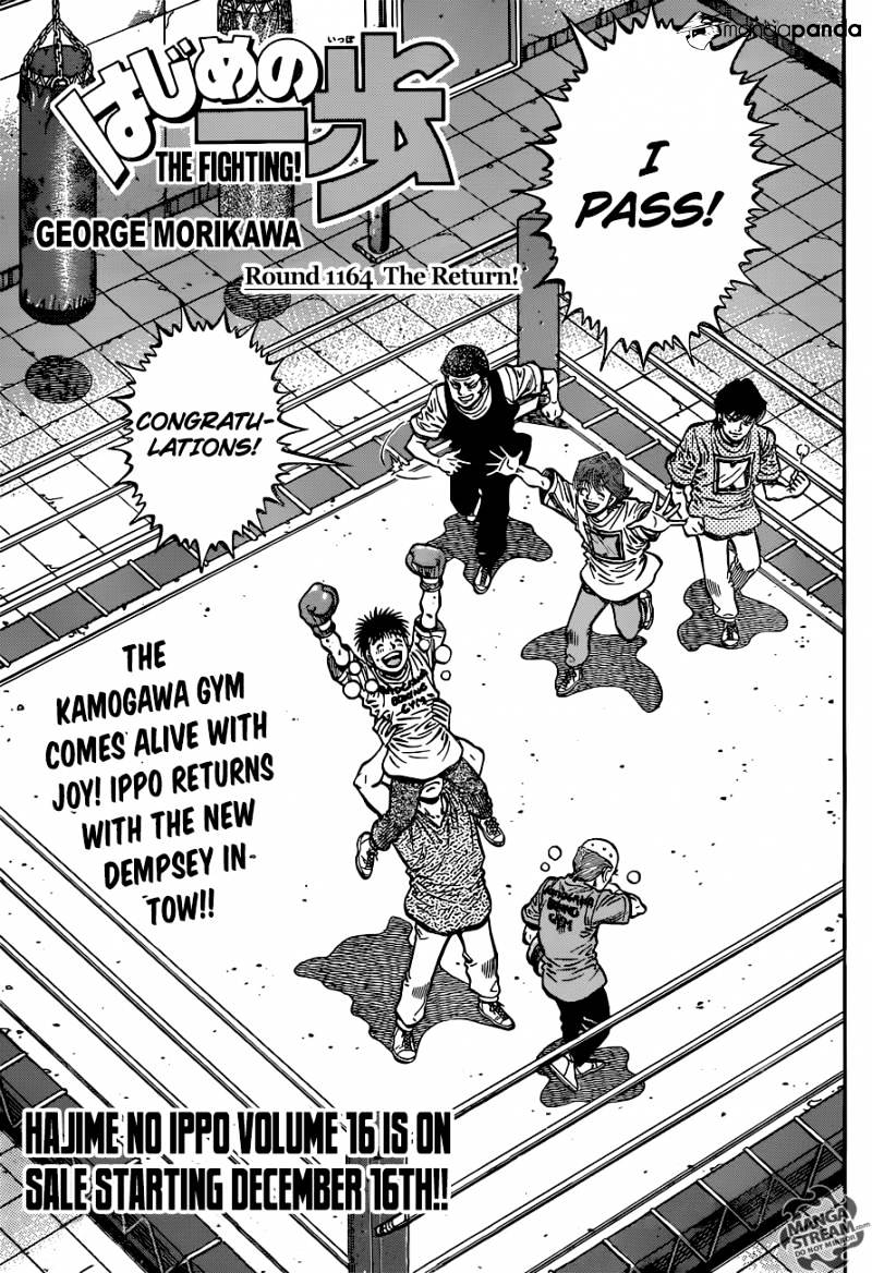 Hajime No Ippo - Chapter 1164 : The Return!