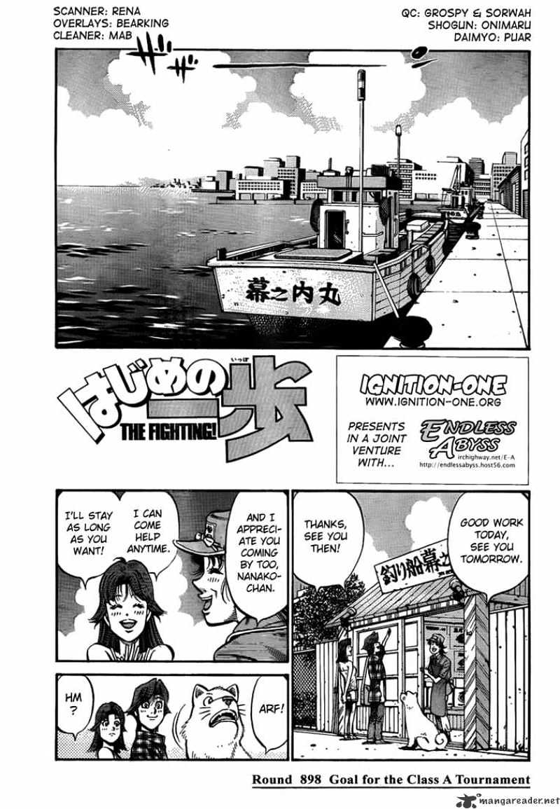 Hajime No Ippo - Chapter 898 : Goal For The Class A Tournament